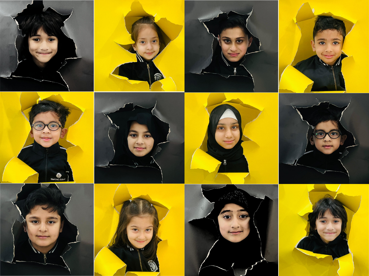 revival collage grid